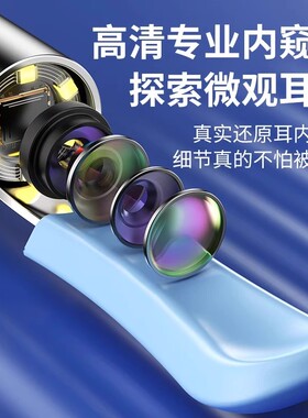 可视掏耳勺带夹子掏耳神器