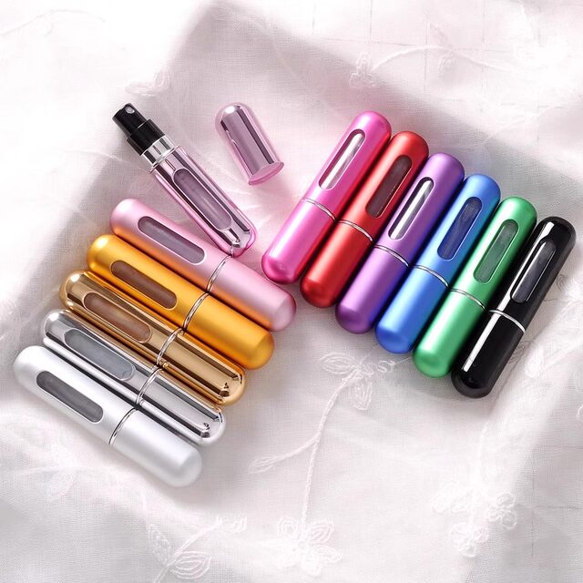 Press-type perfume bottle portable travel dispenser