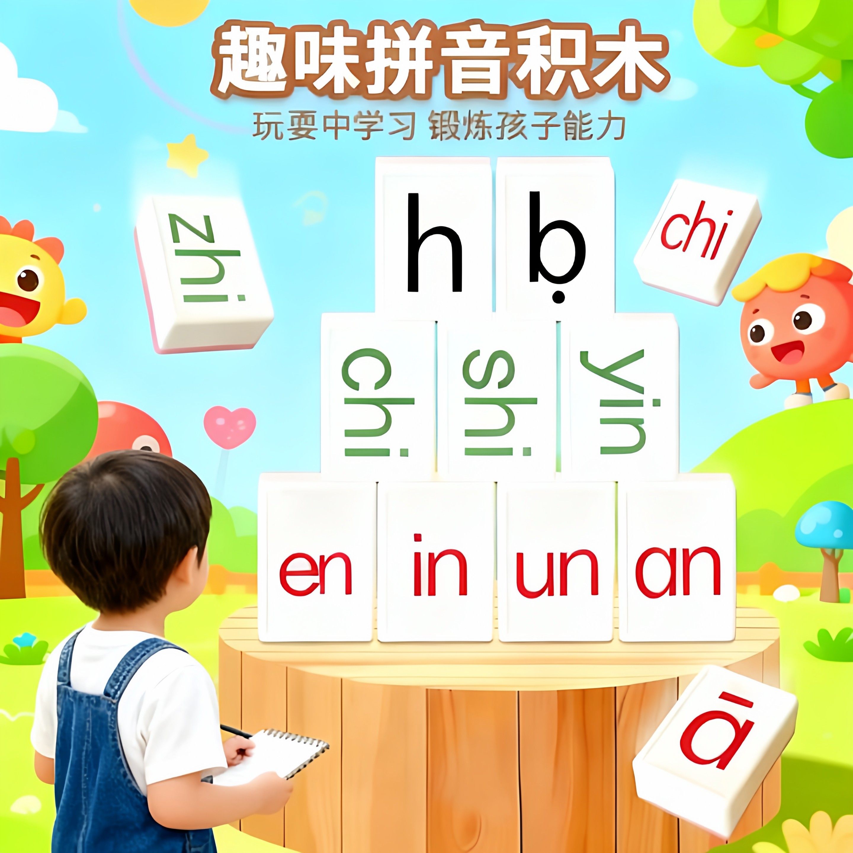 拼音麻将字母儿童趣味拼读汉语幼儿园3到6岁小学启蒙益智桌游玩具