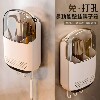 Wall-mounted dustproof and drainable chopsticks and spoon storage box with lid