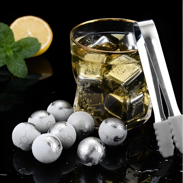 Quick-frozen 304 stainless steel cubes ທາດເຫຼັກໂລຫະກ້ອນ particles ຄົວເຮືອນເຫຼົ້າຂາວເບຍ Sprite iced circulating tartar ກ້ອນ