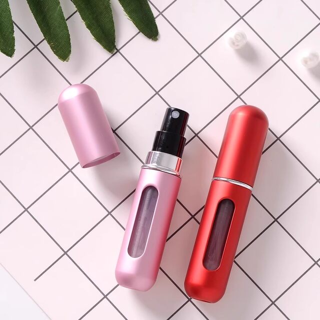 Press-type perfume bottle portable travel dispenser