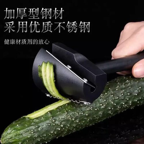 果蔬卷花器螺旋不锈钢创意沙拉卷花胡萝卜黄瓜卷雕花刀水果切片器 - 图1