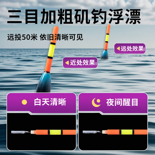 找底路滑配件包套装免调漂双铅电子变色夜光滑漂远投矶竿路亚 - 图3