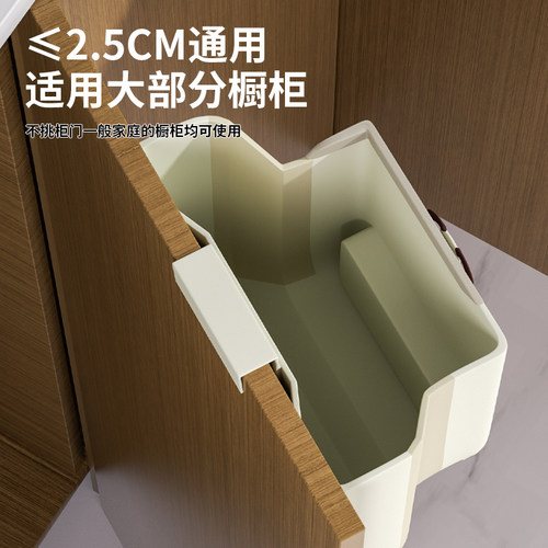 厨房垃圾桶挂式家用厨余分类可折叠橱柜门壁挂卫生间厕所收纳纸篓 - 图1