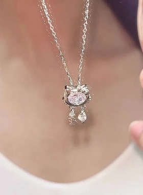 2025新款爆款气质猫咪项链女轻奢感小众设计感可爱灵动锁骨链