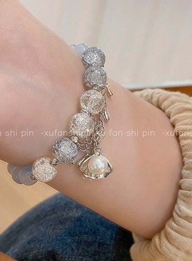 2023年新款西施游龙清影ins印象手链诗语江南人鱼姬幻彩琉璃珠