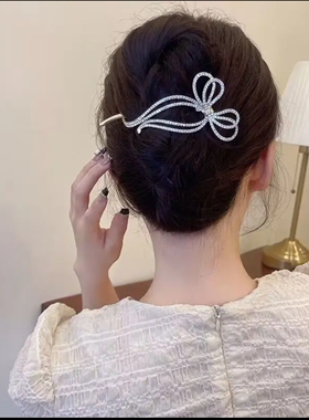 锌合金锆石优雅扭扭夹