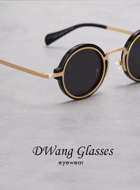 圆形墨镜古早雅痞太子镜