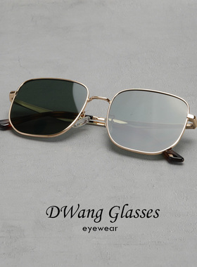波普风复古金属大框质感墨镜