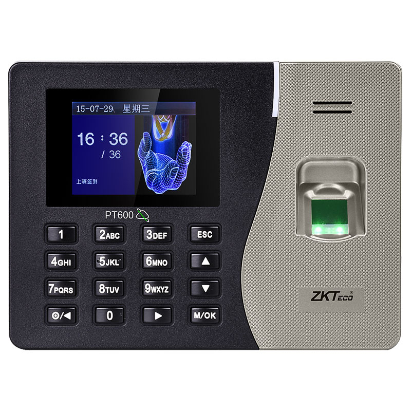 ZKTeco/熵基科技PT600指纹密码识别打卡机签到机异地联网考勤机只能上下班签到机外勤 - 图0