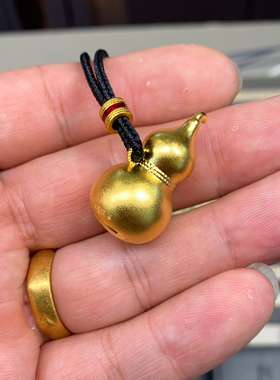 老铺金包银王嘉尔同款葫芦吊坠