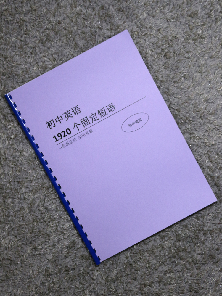 中考英语1920个固定短语搭配初中七八九年级短语大全手册课业本 - 图0