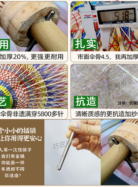 巧匠油纸伞户外大号书法遮阳伞