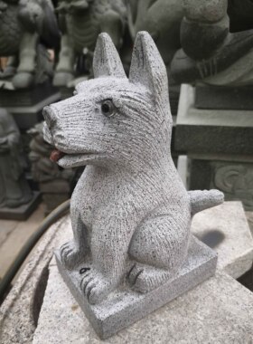 石雕狗户外庭院花园摆件惠安石雕