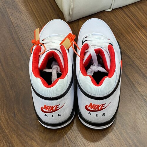 Nike Flight Legacy男女子红白经典风格中帮复古篮球鞋BQ4212-100 - 图1