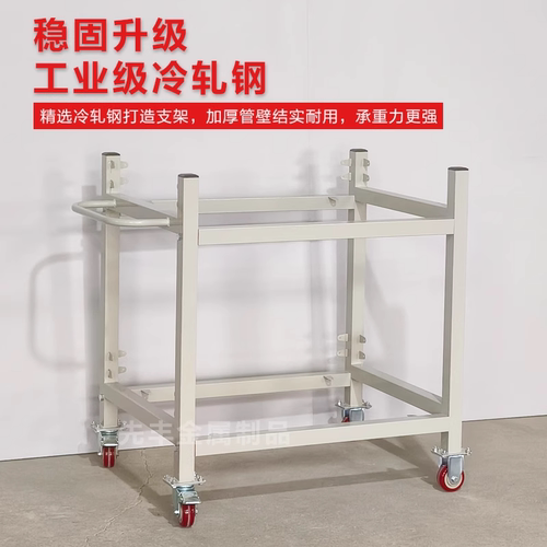 双层手推车周转车物料车防静电工作台带轮子可移动桌操作台小推车 - 图1
