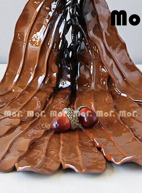 创意树叶客餐厅艺术摆件装饰饰品