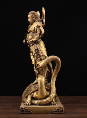 纯铜铜像玄天上帝神像家