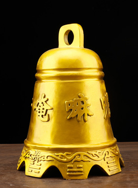 纯铜铃铛铜钟黄铜风铃挂