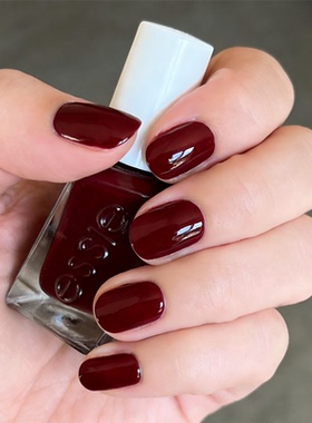 essie微光疗指甲油360牛血红显白