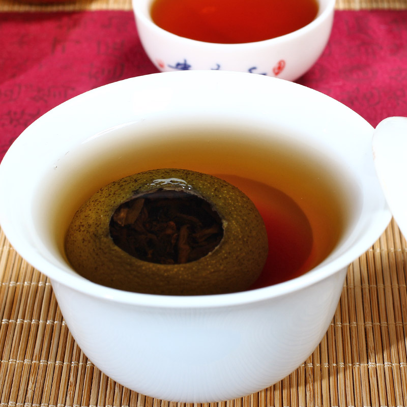 普洱柑礼盒茶叶小青橘 250g 年宫廷熟 8 克散装陈皮 250 新会绿皮小青柑 普洱柑礼盒茶叶小青橘 250g 年宫廷熟 8 克散装陈皮 250 新会绿皮小青柑