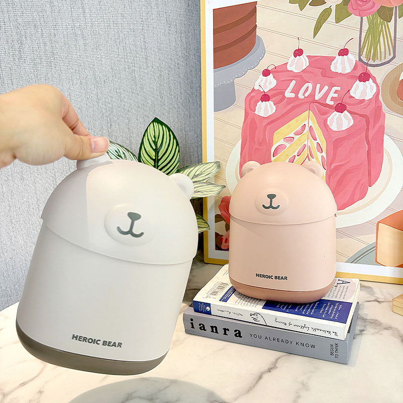 桌面垃圾桶带盖高颜值可爱小号书桌桌上宿舍床边迷你废纸篓卫生桶 - 图1