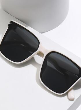 跨境个性方框墨镜男女高级感时尚