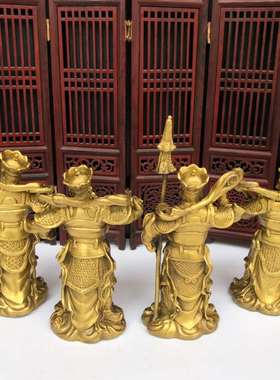 四大天王神像佛堂金刚护法