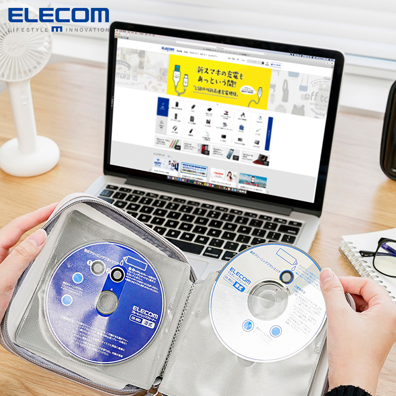 ELECOM日本游戏光盘包CD盒光碟包DVD盒创意CD收纳包大容量光盘收