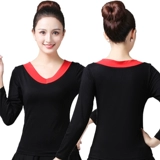 Лонгслив, футболка, одежда для йоги, спортивная одежда, V-образный вырез, большой размер