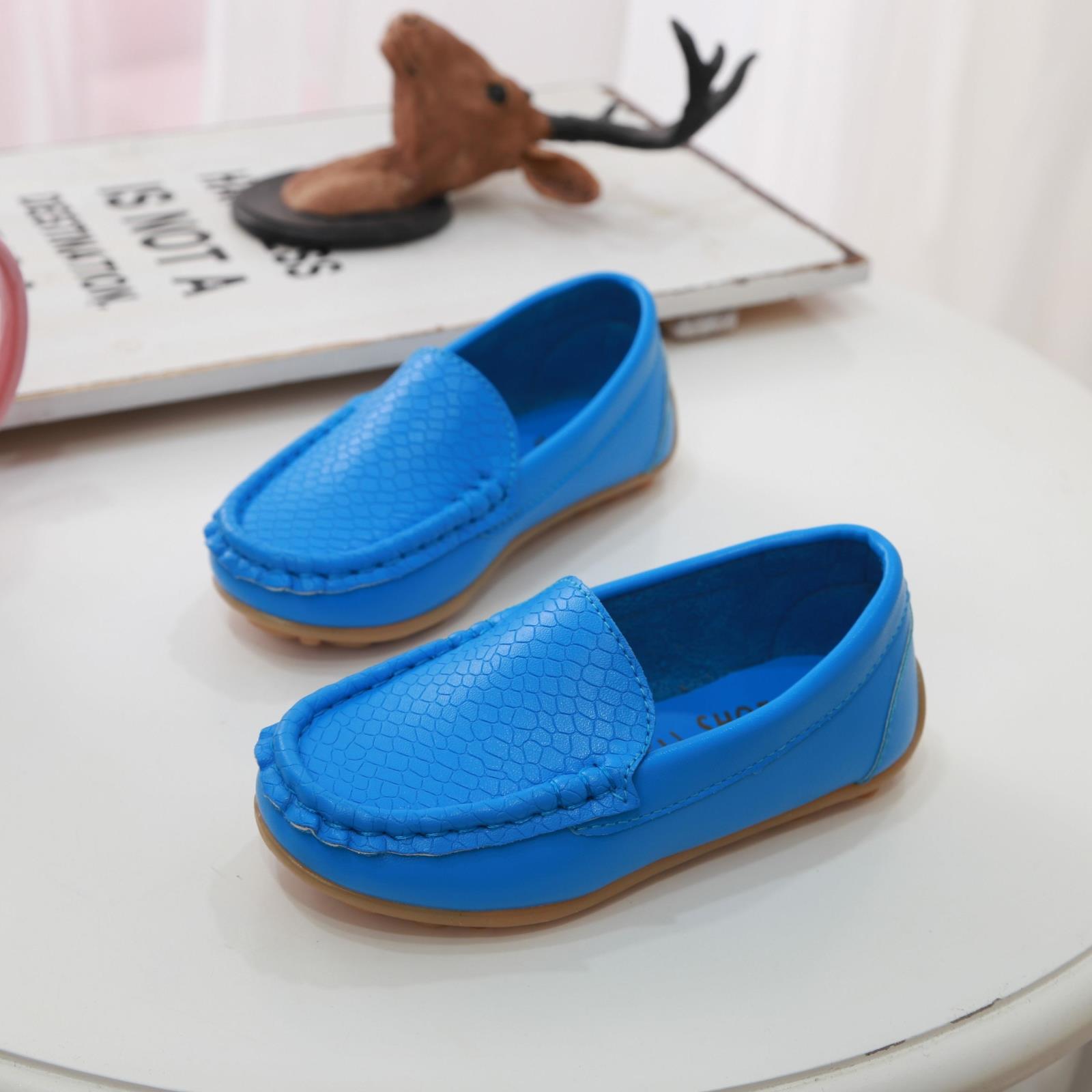 1-15岁儿童豆豆鞋3软底4防滑宝宝皮鞋6男童单鞋7舒适8女童9公主鞋 - 图1