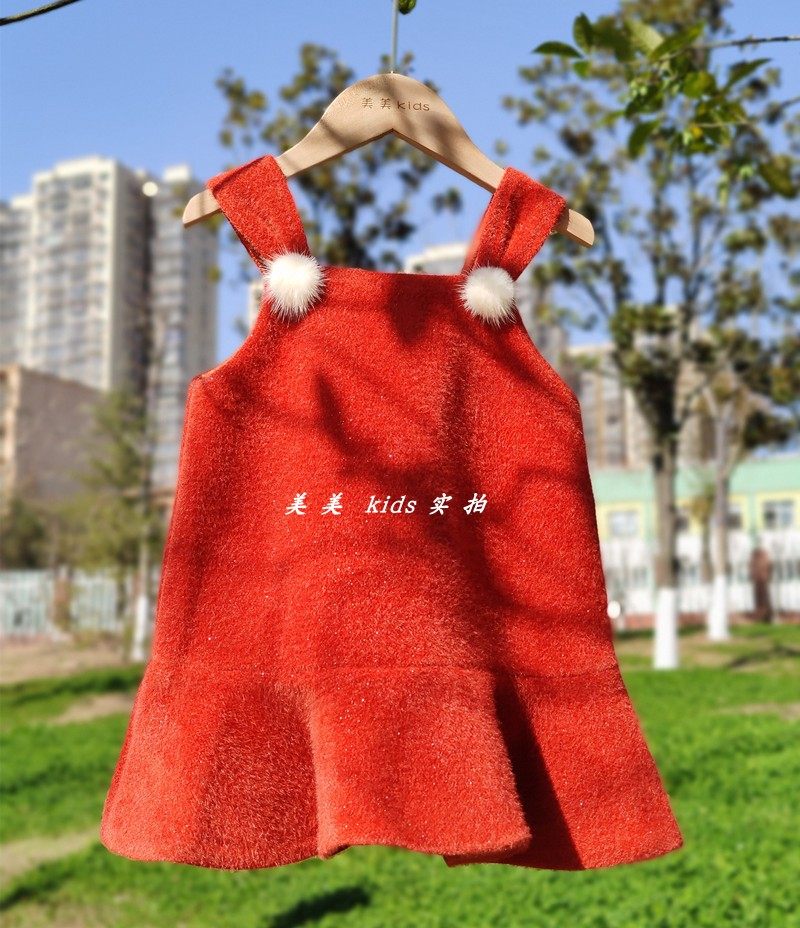 23新年装女童网红套装洋气背带裙儿童萌萌哒兔耳朵拜年服圣诞外套,淘宝优惠券,粉丝福利购,淘宝优惠卷