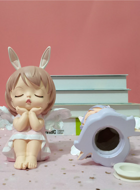 守护天使树脂小夜灯儿童装饰品