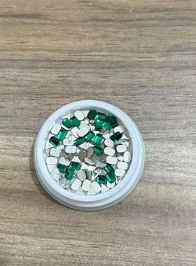 美甲祖母绿八角钻三角形配饰品钻