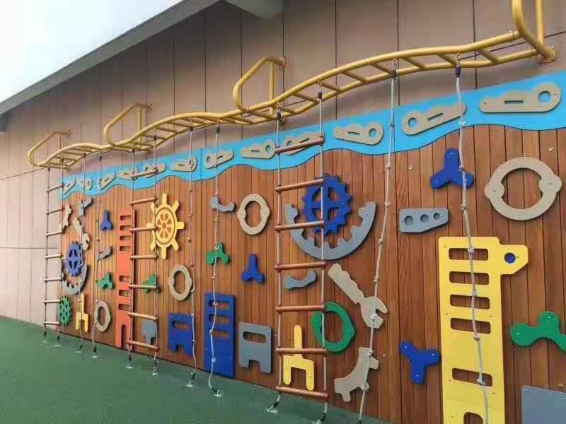 幼儿园感统训练器材室内攀岩墙儿童早教室外攀爬架攀爬墙体能运动 - 图2