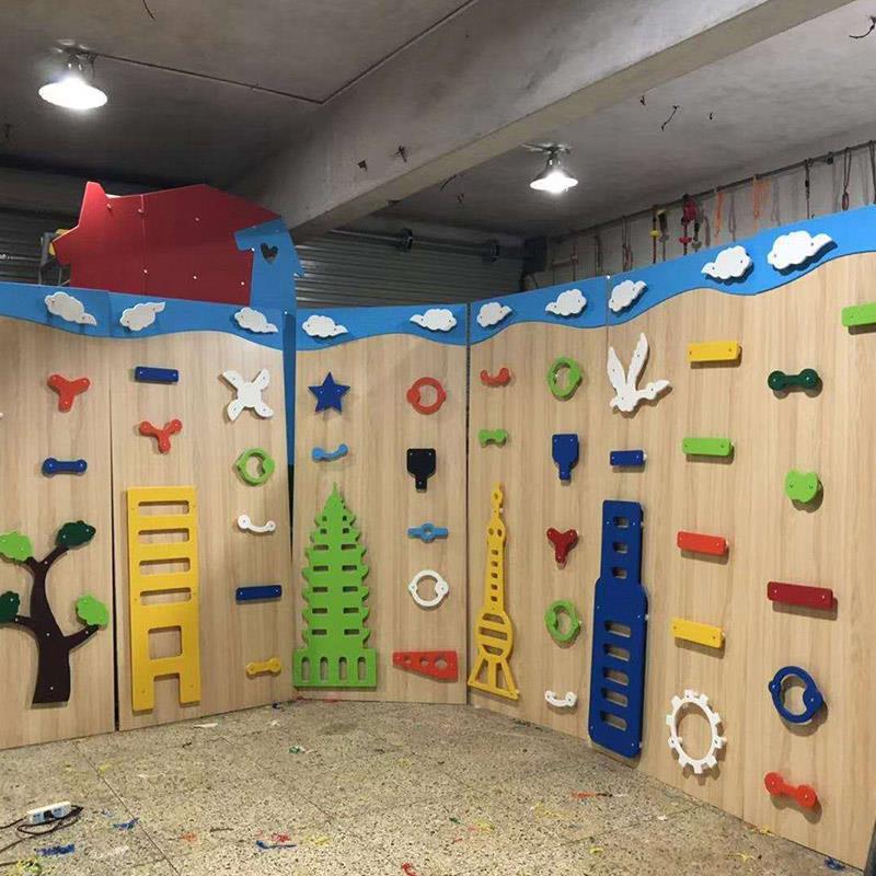 幼儿园感统训练器材室内攀岩墙儿童早教室外攀爬架攀爬墙体能运动 - 图0