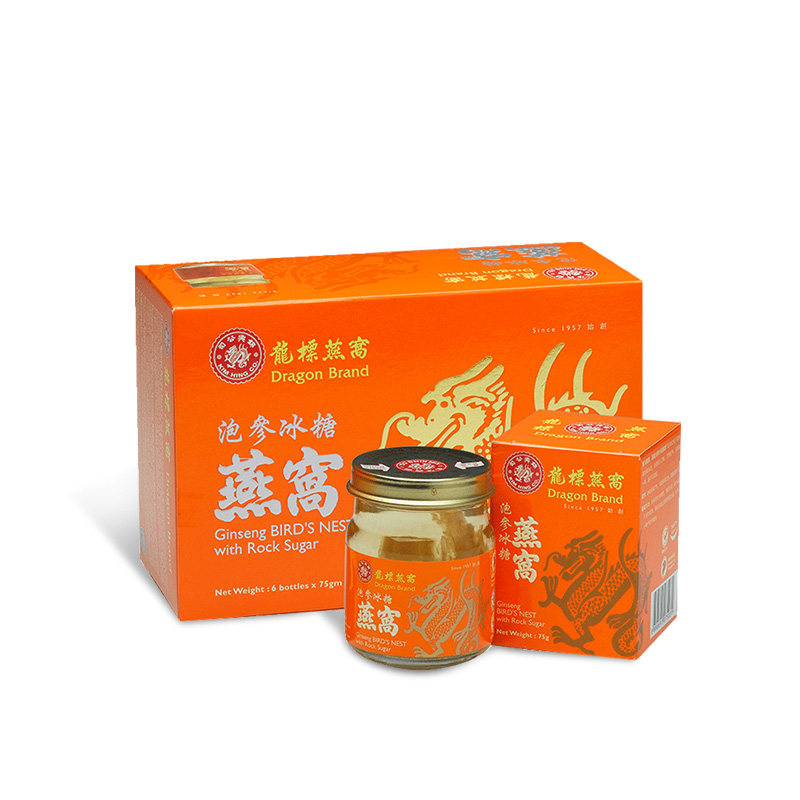 新加坡进口龙标即食泡参6瓶酸燕窝 新加坡心品味海外即食燕窝