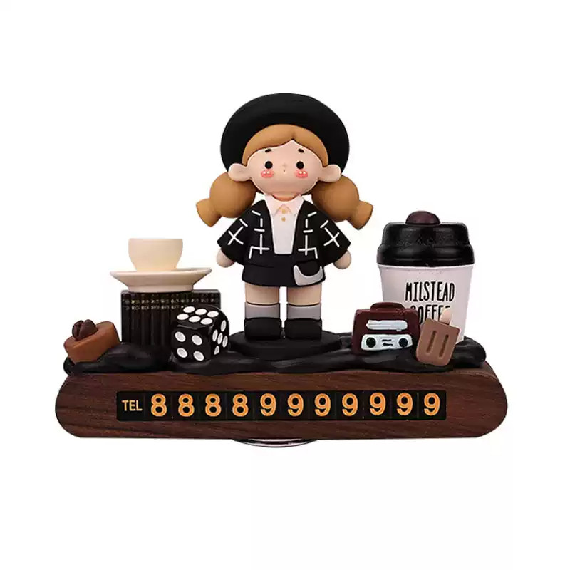 小野时光汽车临时停车挪车电话号码牌车载女高档摆件装饰用品大全,淘宝优惠券,粉丝福利购,淘宝优惠卷