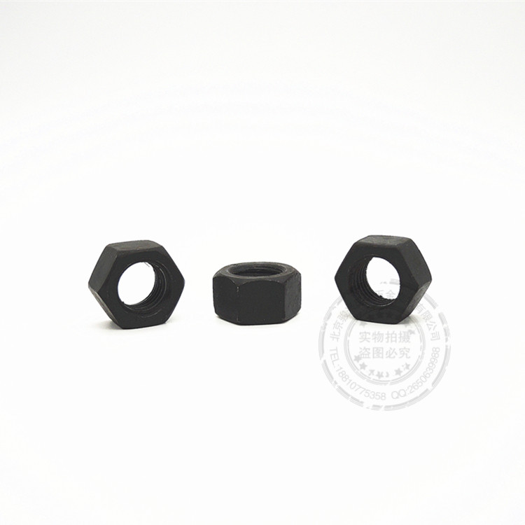 8.8级高强度发黑螺母M3M5M12M14M18M20M24M27M30M33M36M39M42M48 - 图3