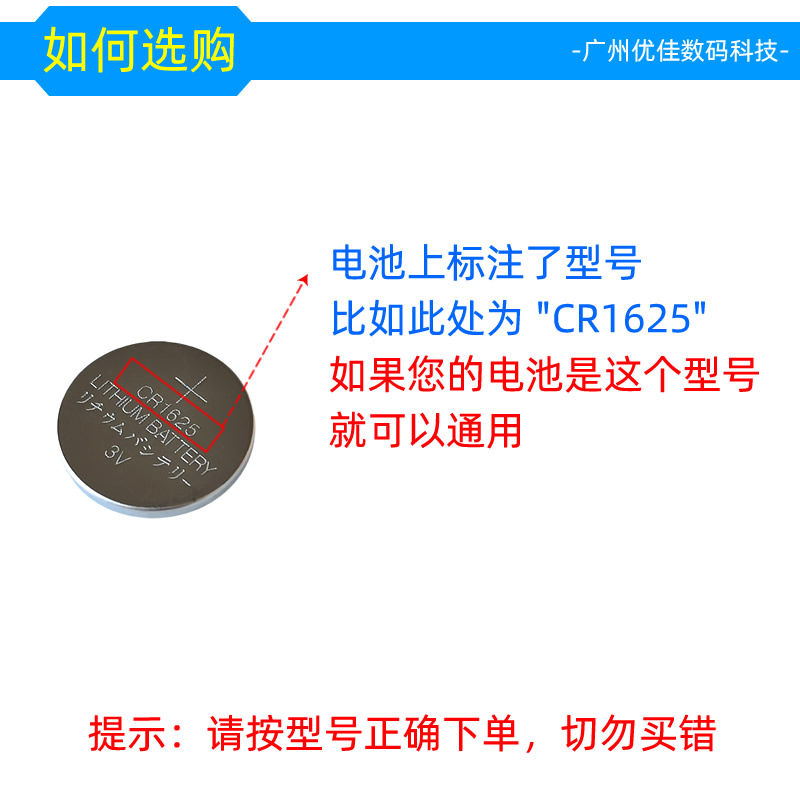 CR1625纽扣电子3D眼镜VR助听器汽车钥匙遥控器防盗器电池3V小粒圆-图0