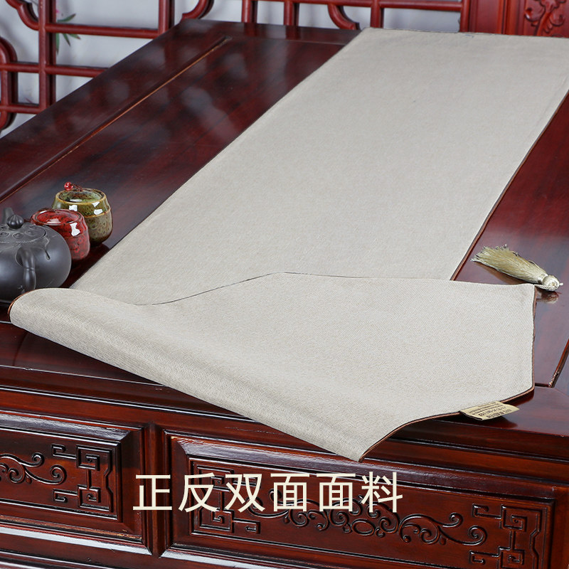 新中式桌旗禅意中国风茶台茶桌餐桌茶几旗电视柜防水床头盖布定制,淘宝优惠券,粉丝福利购,淘宝优惠卷