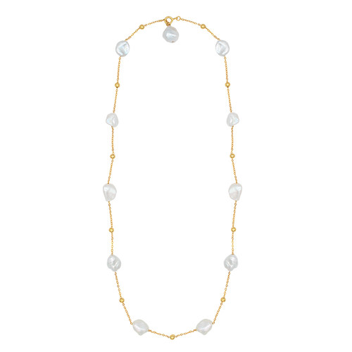 JX I 阿利萨小姐 欧美法式S925银天然巴洛克珍珠轻奢高级感锁骨链 - 图3