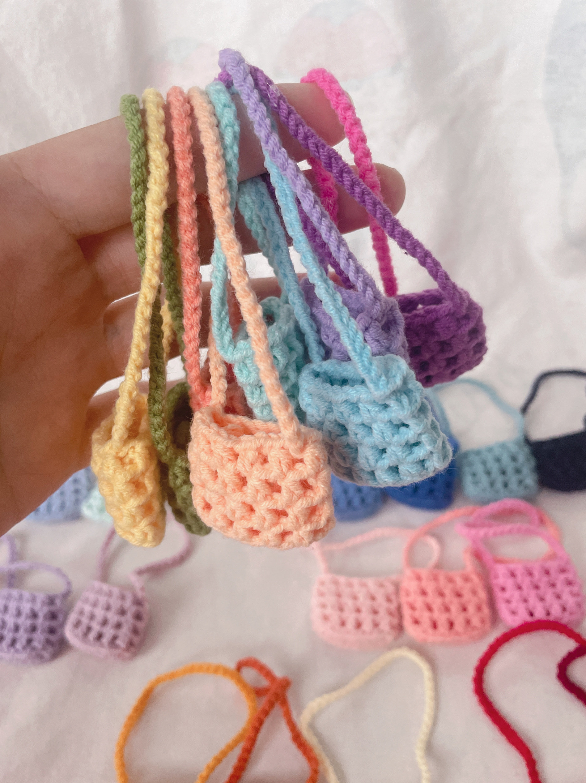 成品网格华夫格手工毛线DIY钩织娃包BJD棉花娃娃拉布布配饰斜挎包,淘宝优惠券,粉丝福利购,淘宝优惠卷