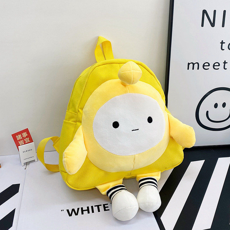 蛋仔派对书包儿童背包女孩外出旅游玩偶包包可爱卡通风帆布双肩包