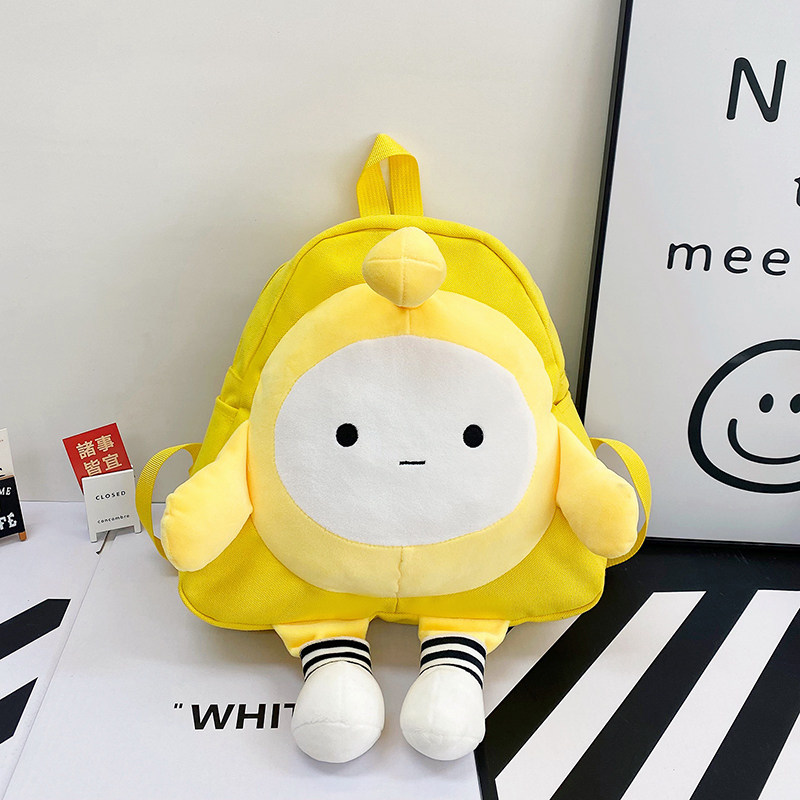 蛋仔派对书包儿童背包女孩外出旅游玩偶包包可爱卡通风帆布双肩包