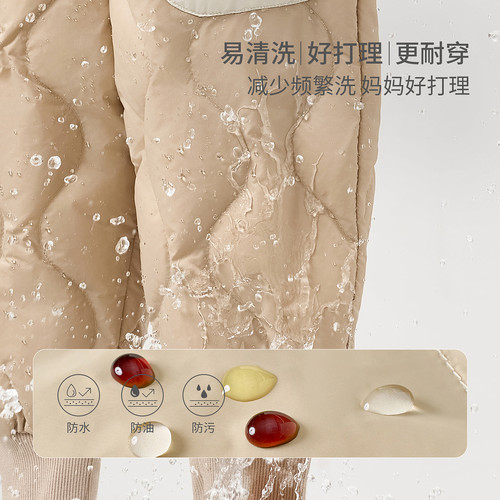 童泰宝宝羽绒裤冬季婴儿裤子儿童休闲外出长裤男童女童三防鸭绒裤 - 图2
