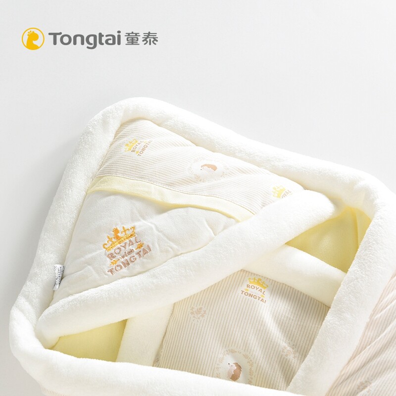 童泰秋冬新款婴儿床品外出纯棉抱毯 童泰母婴婴童抱被/抱毯