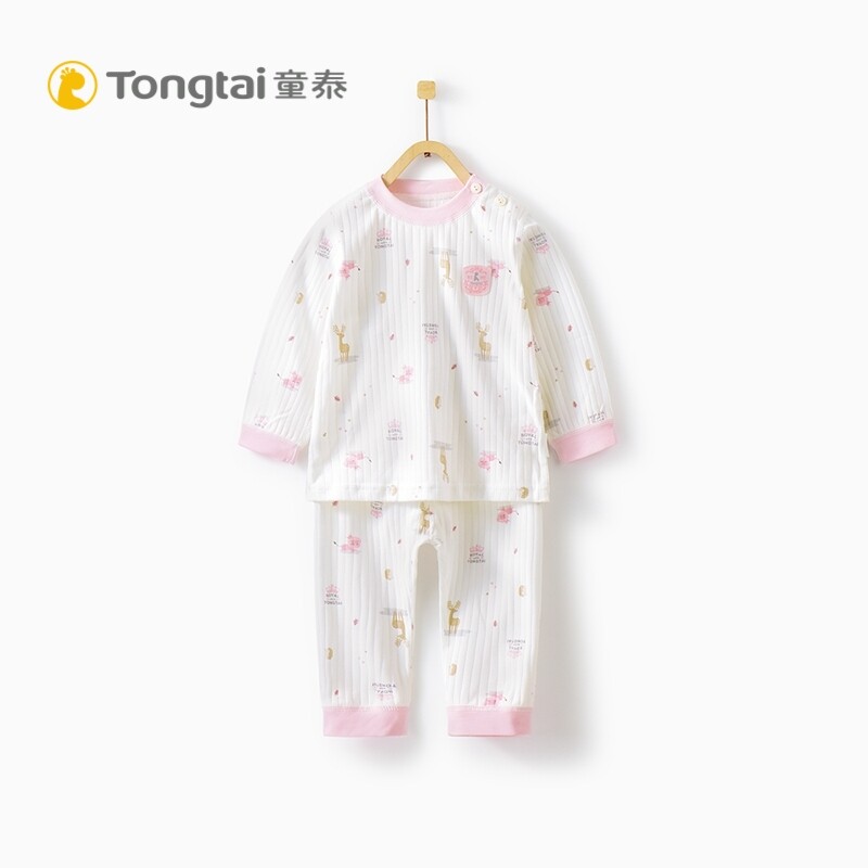 童泰秋季新款纯棉衣服套头内衣套装 童泰母婴内衣套装