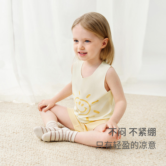 Tongtai baby vest set modal seamless ສັ້ນ
